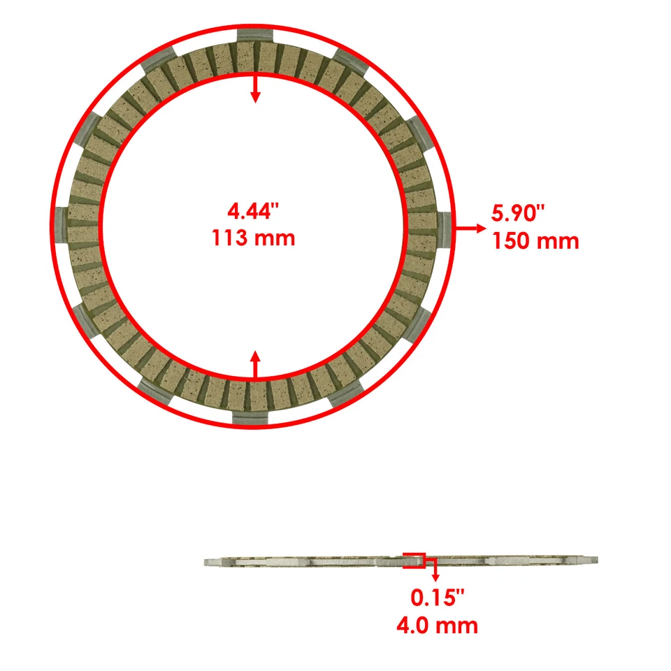 Embrague fricción y placas de acero para Honda CBR1000S 2014 - 2016 / 22210-MFL-880 Foto 2 de 4