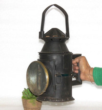 Antico Ferrovia Lanterna, Old Signal Lampade, Unico Casa E Decorazione -15270