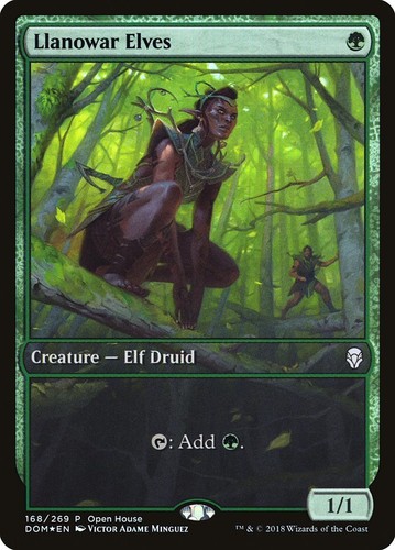 x1 Llanowar Elves Retro Frame 30th Anniversary Japanese Foil Promo