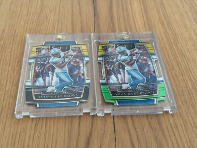 Amon-Ra St. Brown - 2021 Panini Select Football Rookie Card - Concourse 2er Set