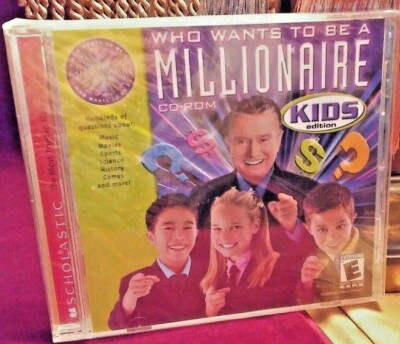 Who Wants to Be a Millionaire CD-ROM: Kids Edition (Windows/Mac, 2001) New