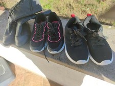 scarpe per bambina n3 paia (stivali geox n.35,)( 2 paia ginnastica n36 e n37)