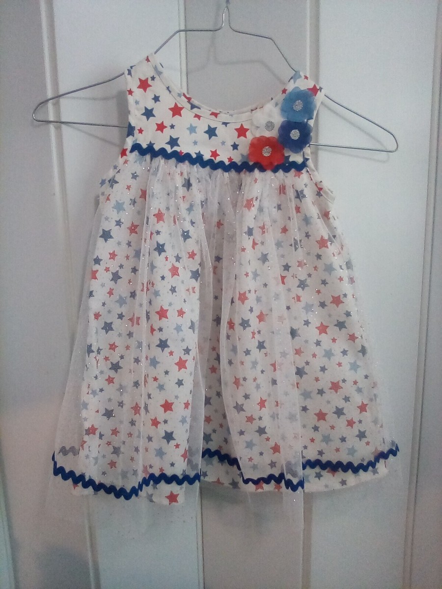 childrens red white and blue dresses Girls 4th of July Dress, Patriotic Girls Dress, Red White and Blue Pageant Dress, July 4th dress