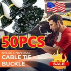 New ListingNylon Universal Cable Tie Buckle 50Pcs