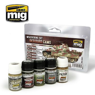Ammo by Mig Mig7443 German Camouflage Weathering Set
