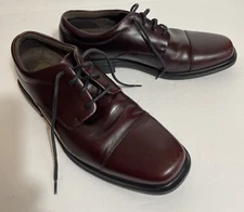 ROCKPORT Men’s 9.5 M Laced Oxford Brown Leather Hydroshield