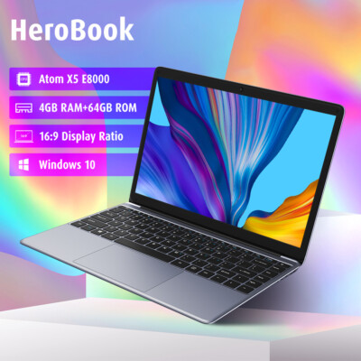 CHUWI 14.1in Windwos Laptop Computer PC Intel E8000 QuadCore 8G RAM 256G SSD