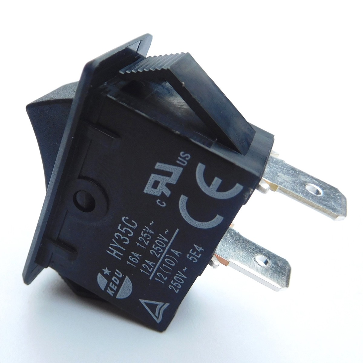 Yannee 2 Pcs for HY35C Pushbutton Switch ON-Off 2-Pin AC 125/250V 16/12A Rocker Switch
