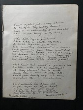 Manuscript page 1900 after Wordsworth scrap album page