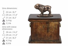 Englische Bulldogge, Urn, Kalte Bronze, ArtDog, DE, Type 1