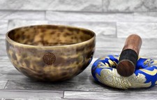 6 inches Full Moon Singing Bowl-Hand Hammered Full Moon Bowl-Handmade Yoga Bowl