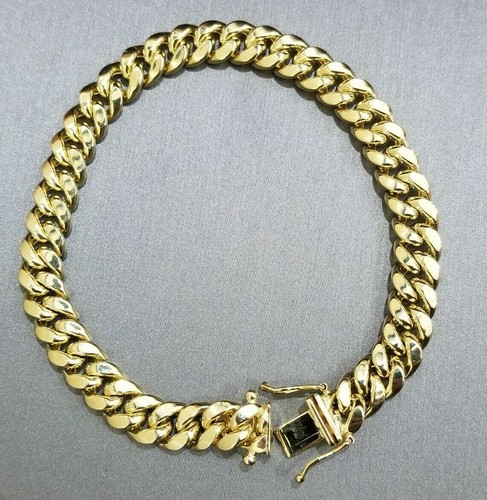 Real 10k Yellow Gold 8mm Miami Cuban 