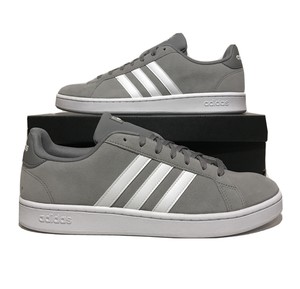 adidas grand court mens grey