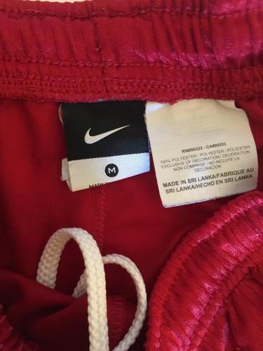 NIKE Vintage Men's Satin Cool Polyester Practice Hang-Out Shorts Fits 28 30 32" - Picture 7 of 13