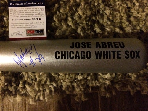 Jose Abreu Signed/Auto Rawlings Full Size Silver Slugger Bat Chicago White Sox - Picture 5 of 5