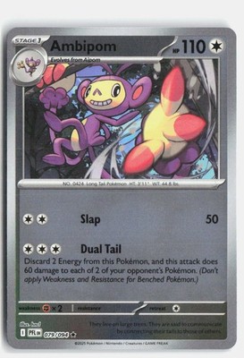 Ambipom 079/094 Phantasmal Flames Rare Pokemon Reverse Holo NM