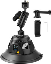 6" Electric Suction Cup Camera Mount Featuring 360  Double Ball Head  Magic Arm