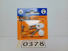 HALFORDS Number Plate Fixings Yellow & White x4 Brand New Sealed