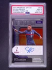 2022 Panini World Cup Prizm Kylian Mbappe International Ink Auto PSA 9+10