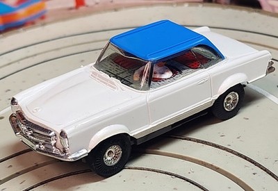 Faller AMS 4851 Mercedes 230 With Sliding Chassis Toy Car, 1960s