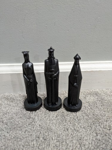Vtg MCM Medieval Conqueror Sculptured Chess Set Peter Ganine 1962 USA COMPLETE - Picture 12 of 13