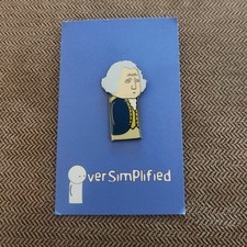 Oversimplified Enamel Charcter Pin Crownmade George Washington