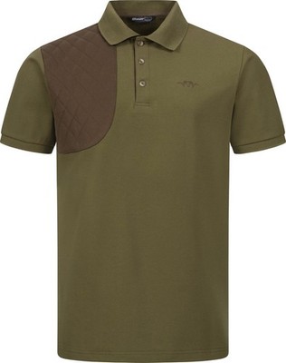 New Blaser Polo Shirt Shooting Patch Oliv Brown Cotton - Sizes S-3XL
