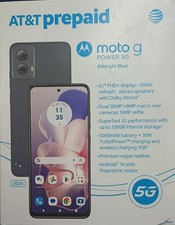 Motorola Moto G Power 5G 6.7 128GB 8GB RAM AT T Prepaid Smartphone Network Lock
