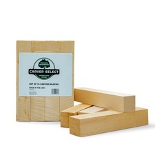 Basswood Carving Blocks Set of 16   Wood Kit with Natural Light