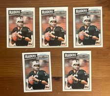 Lot Of 5- 1987 Topps #214 Jim Plunkett