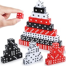 100Pcs Casino Dice Set 16mm Standard Game Dices Bulk Acrylic 6 Sided Dice Set...