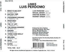 LUIS PERDOMO LINKS NEW CD