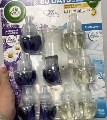 Air Wick Plug-In Refill 10-Pack Lavender Chamomile Fresh Linen Air Freshener