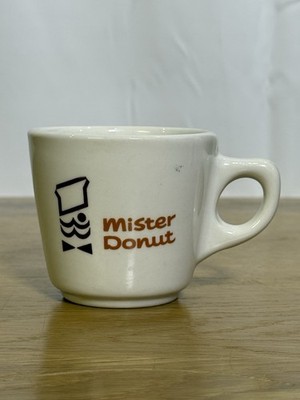 Vintage Mister Donut 35th Anniversary Ceramic Coffee Mug Cup Rare