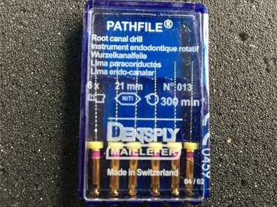 Dentsply Pathfile Root Canal Rotary Dental Files 1 x 6 File Pack 013 21mm
