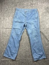 VINTAGE Levi s Men's Jeans ORANGE TAB Regular Fit Flat Front Light Denim 38x30
