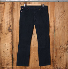 Vintage SEARS Thumbs Up Blue Corduroy Straight Leg Pants - Measure W35.5 L30