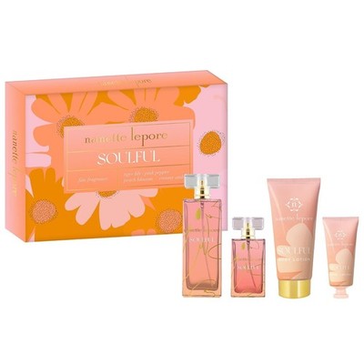 Nanette Lepore Soulful Eau de Parfum 4 Piece Gift Set for Her Orange Blossom