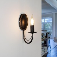 Wandleuchte Wandlampe Metall E14 Jugendstil Braun Wohnzimmer Flur Innen