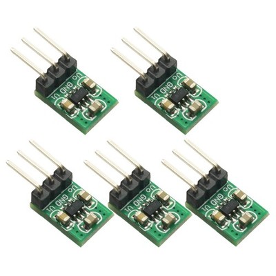 5 PCS DC-DC Step Down, Step Up Converter, 1.8V-5V to 3.3V, 100mA, Certified