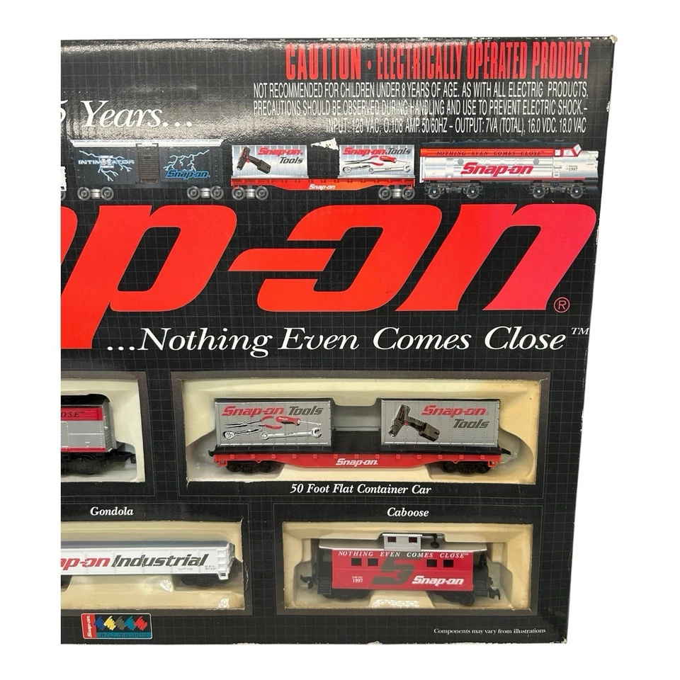 Snap-On Tools 1997 HO Scale Electric Intimidator Train Set No. 8887 36” New - Image 3 of 4