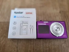 Samsung DV150F 16.2MP Digital Camera 5x optical zoom Dual LCD Screen purple