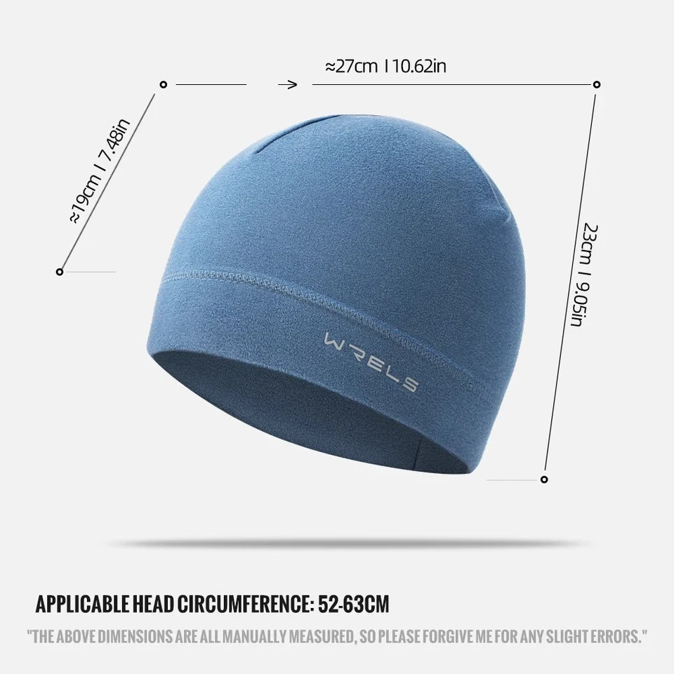 Gorro térmico de invierno para hombre a prueba de viento cálido esquí correr ciclismo aire libre gorra Foto 4 de 4