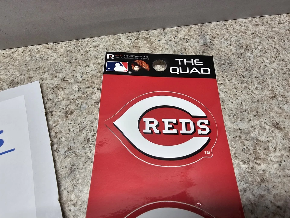Cincinnati Reds MLB Rico Industries The Quad Stickers - Image 2 of 4