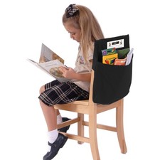 Seat Sack Medium Chair Storage Pocket - 15 Inches Black - Organizer for Class...
