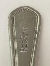 Red Rose Vintage Souvenir Spoon Collectible