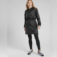Athleta Summit Insulated Parka Coat in Black Size Small