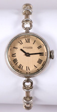Edle Space Age DESCARTES Damen 925 Silber Armbanduhr Handaufzug 1970s Damenuhr