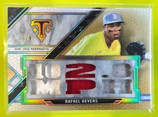 2021 Topps Triple Threads Rafael Devers Relics Gold /9 Boston Red Sox #TTR-RD5