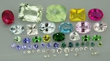 Mixed natural gemstones including rare diamonds 32.52ct natural loose gemstones
